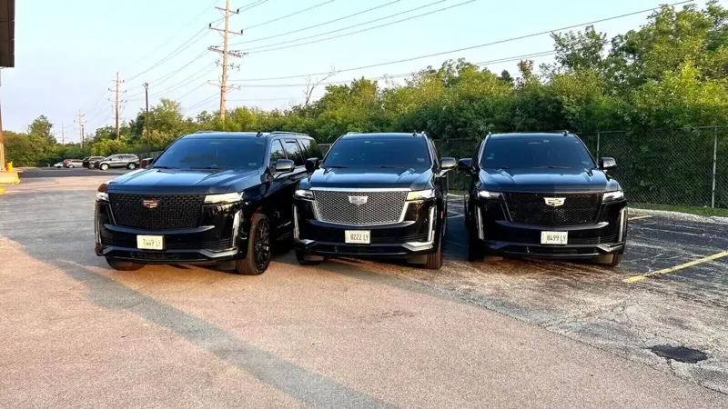 Luxury SUV chauffeur service Chicago with a premium SUV and professional chauffeur for executive transportation.