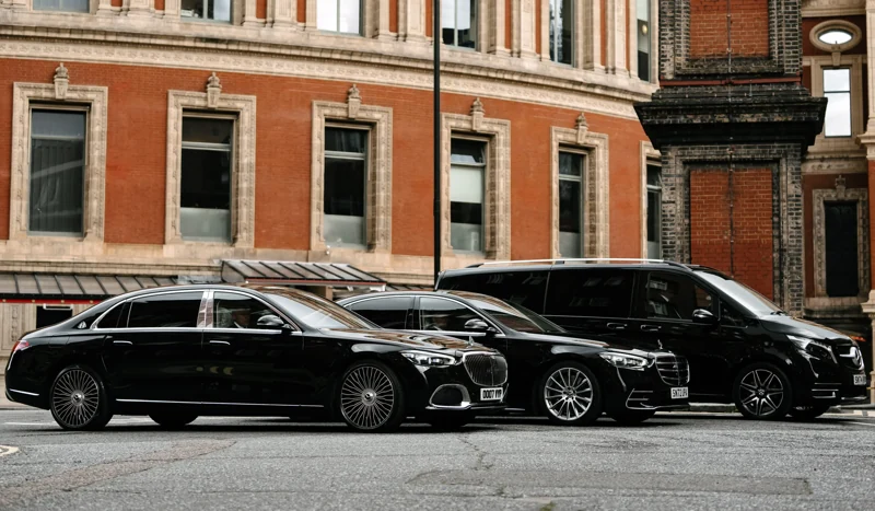 Luxury car service with a premium chauffeur-driven vehicle for executive and private transportation.