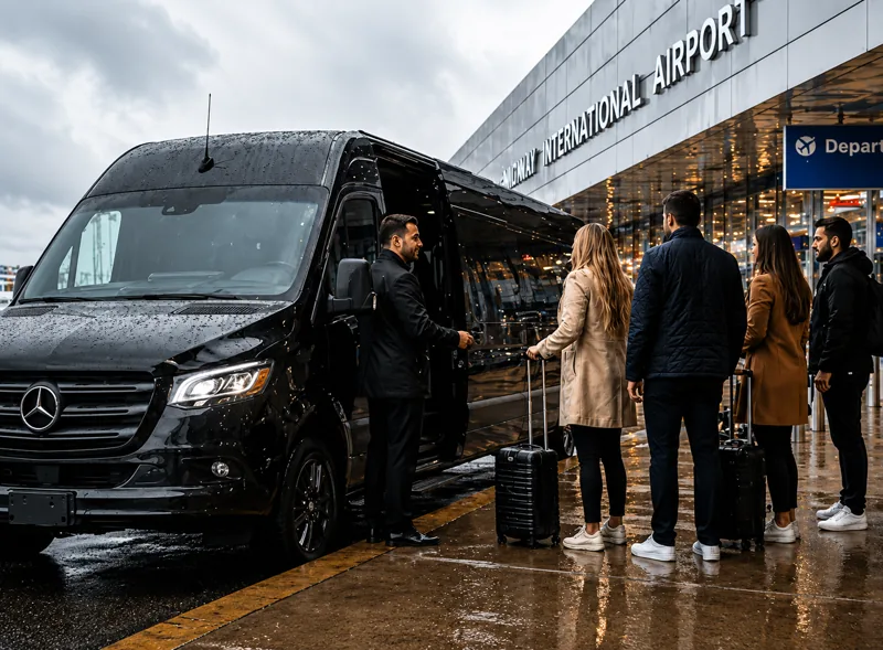 Airport transportation Chicago with a luxury chauffeur-driven vehicle for reliable airport transfers.